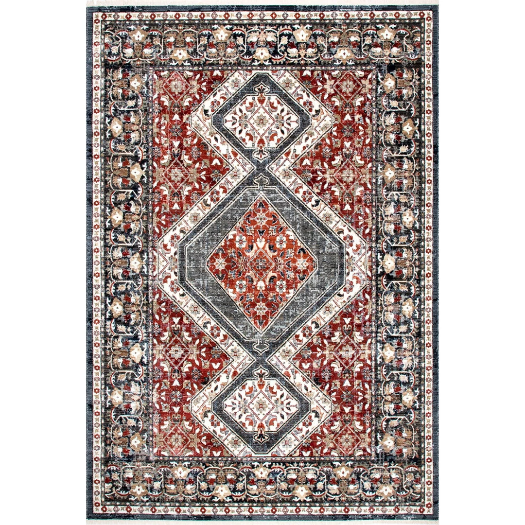 NuLOOM New Arrivals Mika Herati Fringe Area Rug 1 NuLOOM New Arrivals Mika Herati Fringe Area Rug
