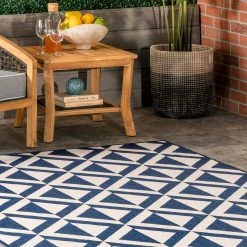 NuLOOM New Arrivals Nara Abstract Geometric Indoor/Outdoor Area Rug