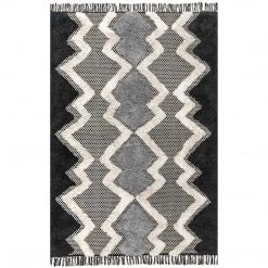 NuLOOM Denise Hand Woven Cotton High Low Shaggy Tassel Area Rug New Arrivals