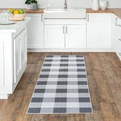 NuLOOM New Arrivals Buffalo Plaid Washable Area Rug