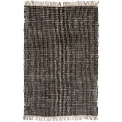 NuLOOM New Arrivals Briana Leather And Jute Flatweave