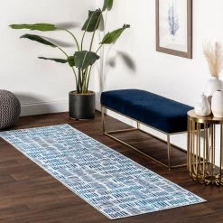 NuLOOM Mitzi Abstract Lines Machine Washable Area Rug New Arrivals