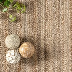 NuLOOM Braided Rikki Border Jute Area Rug