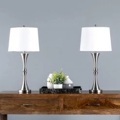NuLOOM Basel 30" Metal Table Lamp Set 10 NuLOOM Basel 30