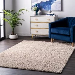 NuLOOM Kara Solid Shag Area Rug Shags