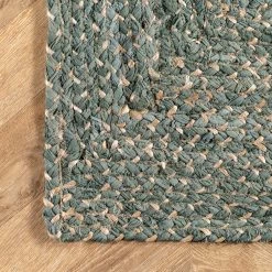 NuLOOM Bedroom Hand Braided Otelia Denim And Jute Area Rug 56 NuLOOM Bedroom Hand Braided Otelia Denim And Jute Area Rug