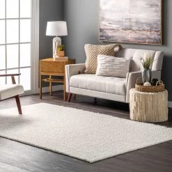 NuLOOM New Arrivals Marlow Soft Shaggy Faux Sheepskin Machine Washable Area Rug