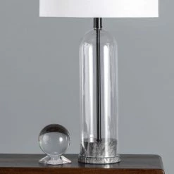 NuLOOM New Arrivals Bayhill 28" Glass Table Lamp 30 NuLOOM New Arrivals Bayhill 28