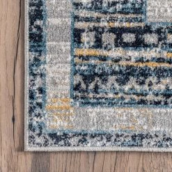 NuLOOM Sarai Machine Washable Distressed Diamond Area Rug