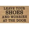 NuLOOM Leave Shoes And Worries Coir Doormat Outdoor