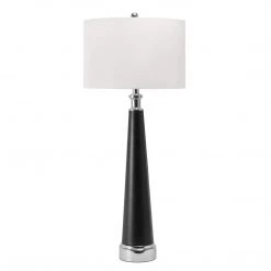 NuLOOM Lighting Gila 36" Steel & Leather Table Lamp