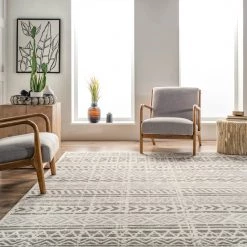 NuLOOM New Arrivals Chloe Tribal Motif Banded Area Rug 35 NuLOOM New Arrivals Chloe Tribal Motif Banded Area Rug