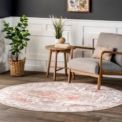 NuLOOM Banks Machine Washable Faded Vintage Area Rug New Arrivals