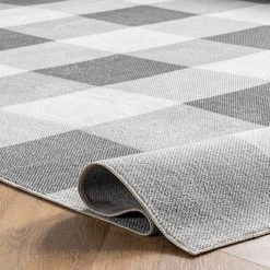 NuLOOM New Arrivals Buffalo Plaid Washable Area Rug