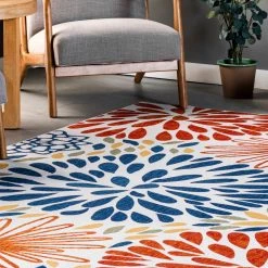 NuLOOM McEwen Bohemian Floral Machine Washable Area Rug New Arrivals