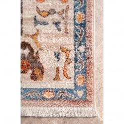 NuLOOM New Arrivals Vintage Brandi Floral Fringe Area Rug