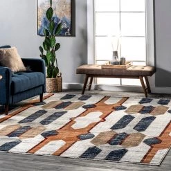 NuLOOM Marita Distressed Geometric Area Rug