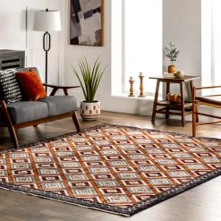 NuLOOM Bernice Southweastern Diamond Borderd Area Rug New Arrivals