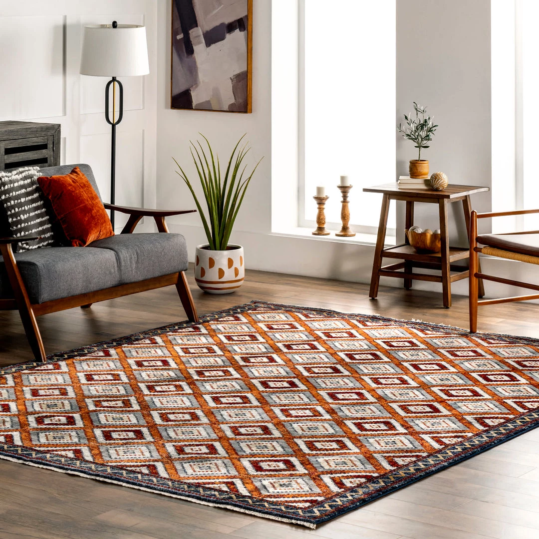 NuLOOM Bernice Southweastern Diamond Borderd Area Rug New Arrivals 2 NuLOOM Bernice Southweastern Diamond Borderd Area Rug New Arrivals