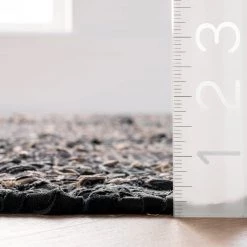 NuLOOM Sloane Leather Flatweave Tassel Area Rug New Arrivals