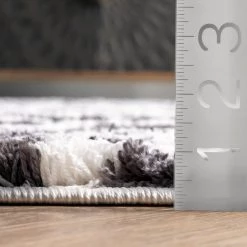 NuLOOM Lennon Cozy Shag Leopard Area Rug