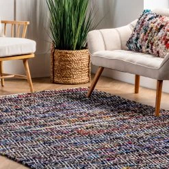 NuLOOM Hand Woven Chevron Rochell Area Rug Contemporary