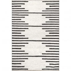 NuLOOM New Arrivals Sofia Hand Woven Braided Striped Wool Area Rug