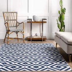 NuLOOM New Arrivals Kellee Machine Washable Modern Diamonds Area Rug