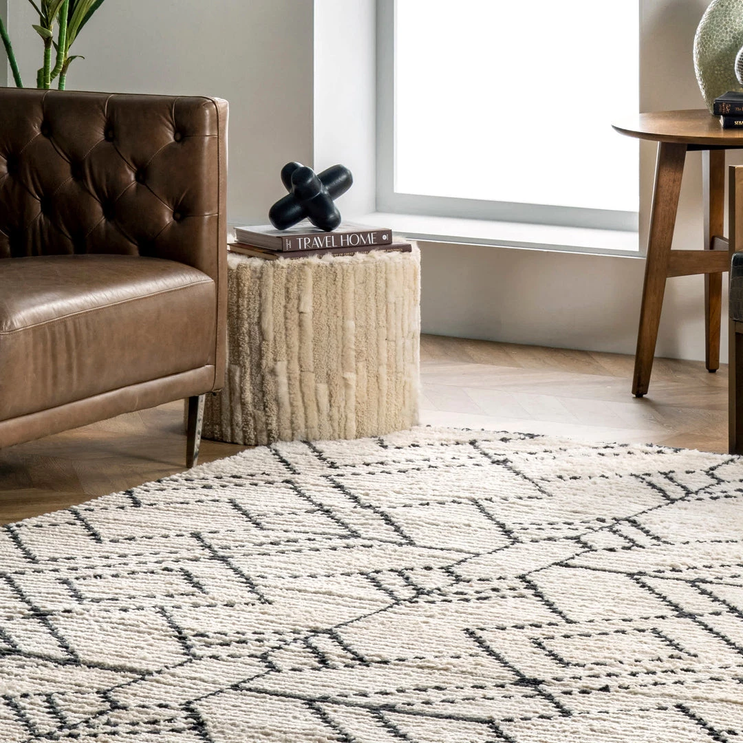 NuLOOM New Arrivals Carlina Modern Geometric Soft Shag Fringe Area Rug 9 NuLOOM New Arrivals Carlina Modern Geometric Soft Shag Fringe Area Rug