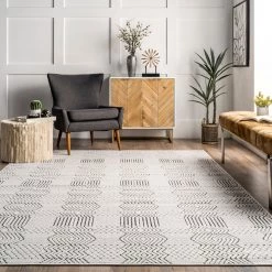 NuLOOM Stacey Textured Modern Geometric Indoor/Outdoor Area Rug New Arrivals