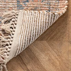 NuLOOM New Arrivals Zarina Vintage Medallion Tassel Flatweave Area Rug