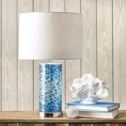 NuLOOM Palmer 21" Glass Table Lamp