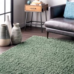 NuLOOM Kara Solid Shag Area Rug Shags