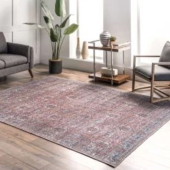 NuLOOM Marilyn Machine Washable Distressed Persian Border Area Rug New Arrivals