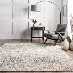 NuLOOM New Arrivals Leila Abstract Modern Medallion Area Rug