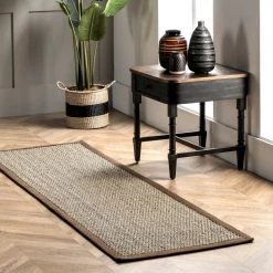 NuLOOM Elijah Seagrass With Border Area Rug 74 NuLOOM Elijah Seagrass With Border Area Rug