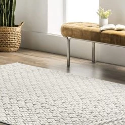 NuLOOM Wendy Textured Diamond Trellis Indoor/Outdoor Area Rug