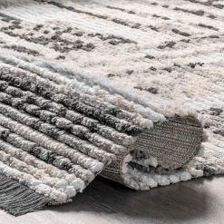 NuLOOM New Arrivals Nicolette Abstract Tile Soft Shag Fringe Area Rug