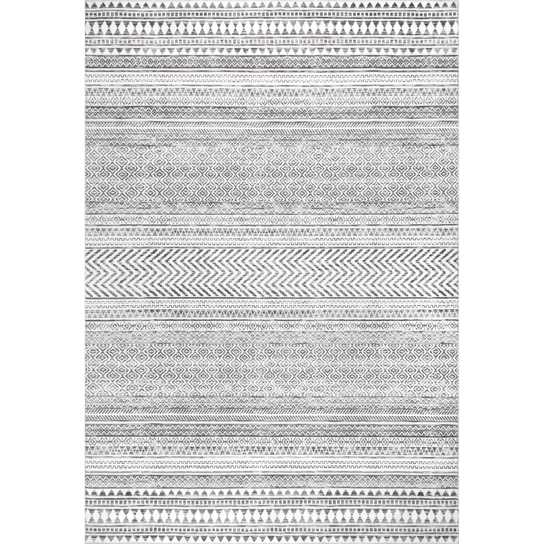 NuLOOM Tribal Banded Washable Area Rug 1 NuLOOM Tribal Banded Washable Area Rug