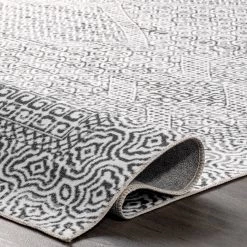 NuLOOM New Arrivals Hart Machine Washable Abstract Tribal Area Rug