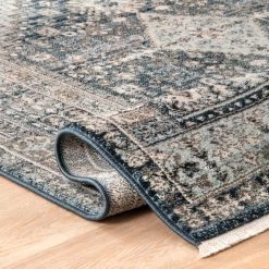 NuLOOM New Arrivals Vintage Melani Medallion Fringe Area Rug