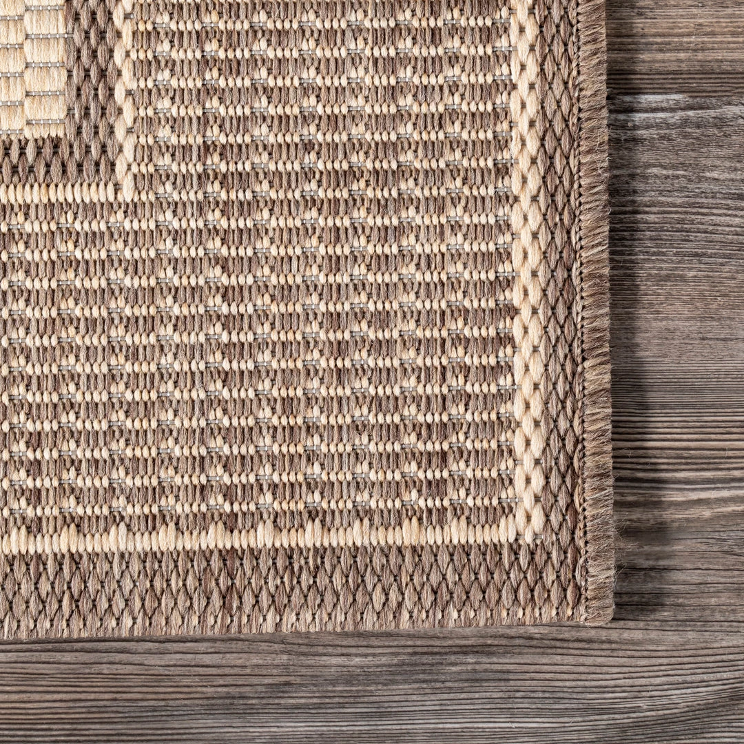 NuLOOM Gris Border Indoor/Outdoor Area Rug 16 NuLOOM Gris Border Indoor/Outdoor Area Rug