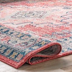 NuLOOM New Arrivals Juliette Vintage Diamond Medallion Area Rug
