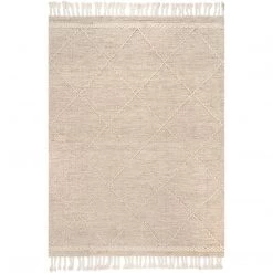 NuLOOM Elana Textured Jute And Cotton Tassel Area Rug