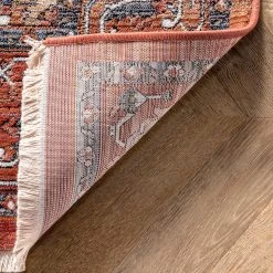 NuLOOM Oliveira Floral Medallion Fringe