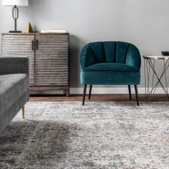 NuLOOM New Arrivals Lola Distressed Medallion Area Rug