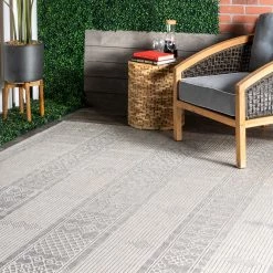 NuLOOM New Arrivals Leigh Ethnic Stripes Indoor/Outdoor Area Rug
