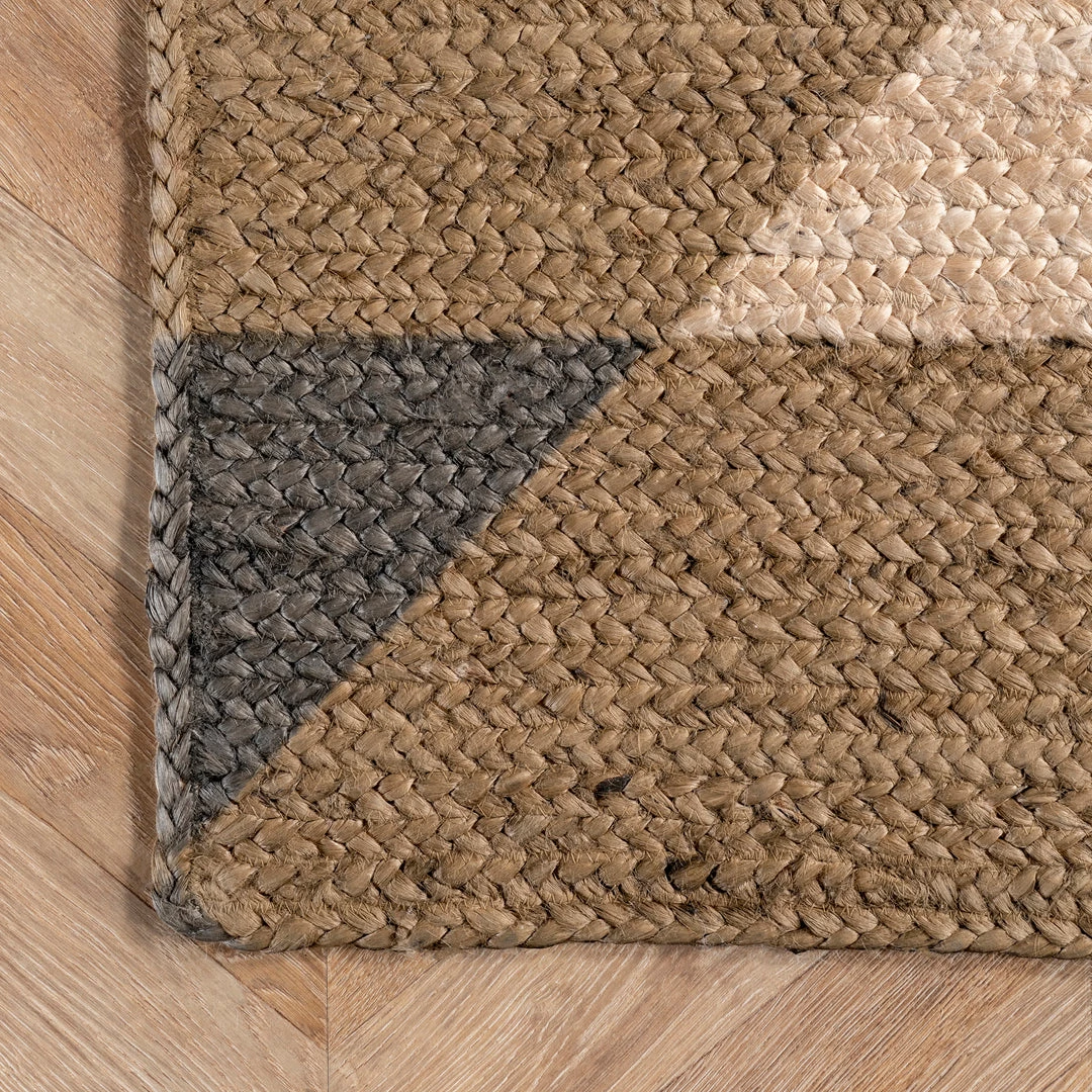 NuLOOM New Arrivals Banded Diamond Braided Jute Area Rug 5 NuLOOM New Arrivals Banded Diamond Braided Jute Area Rug