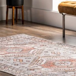 NuLOOM Mae Machine Washable Tribal Motif Area Rug New Arrivals 50 NuLOOM Mae Machine Washable Tribal Motif Area Rug New Arrivals