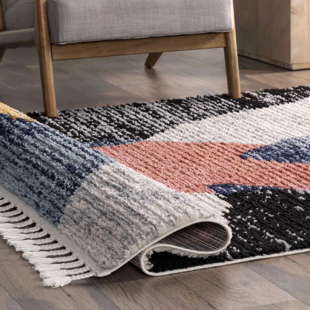 NuLOOM New Arrivals Emilia Contemporary Abstract Shaggy Tassel Area Rug 4 NuLOOM New Arrivals Emilia Contemporary Abstract Shaggy Tassel Area Rug